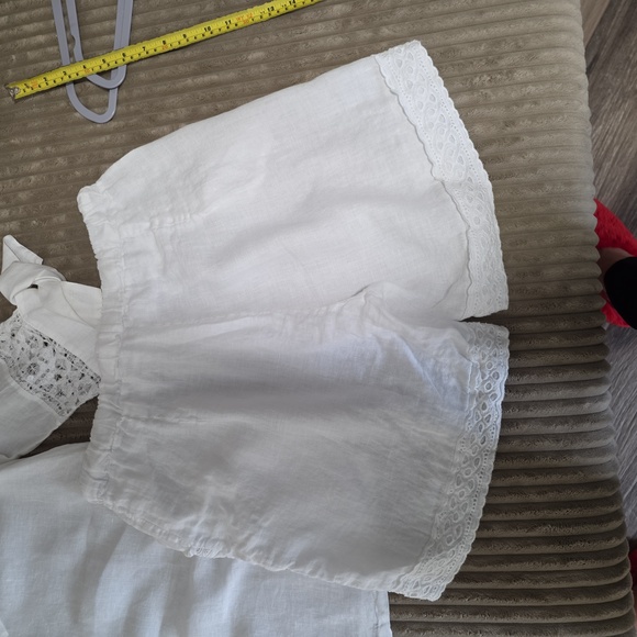 White Women Shirt and Shorts Set - Picture 7 of 10